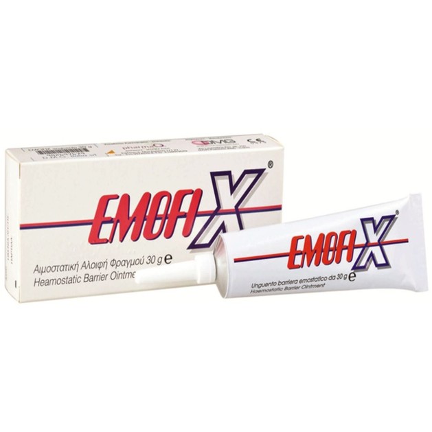 PharmaQ Emofix Αιμοστατική Αλοιφή Φραγμού Κατάλληλη για Πρόληψη & για Θεραπεία Αιμορραγικών Εκδηλώσεων 30gr PharmaQ Emofix Αιμοστατική Αλοιφή Φραγμού Κατάλληλη για Πρόληψη & για Θεραπεία Αιμορραγικών Εκδηλώσεων 30gr