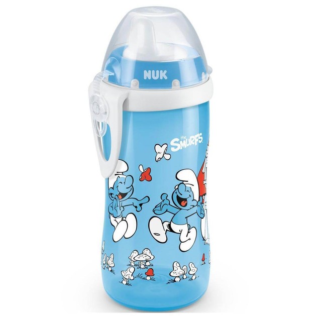 Nuk Smurfs Flexi Cup Παγουράκι Πολυπροπυλενίου με Μαλακό Καλαμάκι Σιλικόνης 24m+ 300ml Nuk Smurfs Flexi Cup Παγουράκι Πολυπροπυλενίου με Μαλακό Καλαμάκι Σιλικόνης 24m+ 300ml