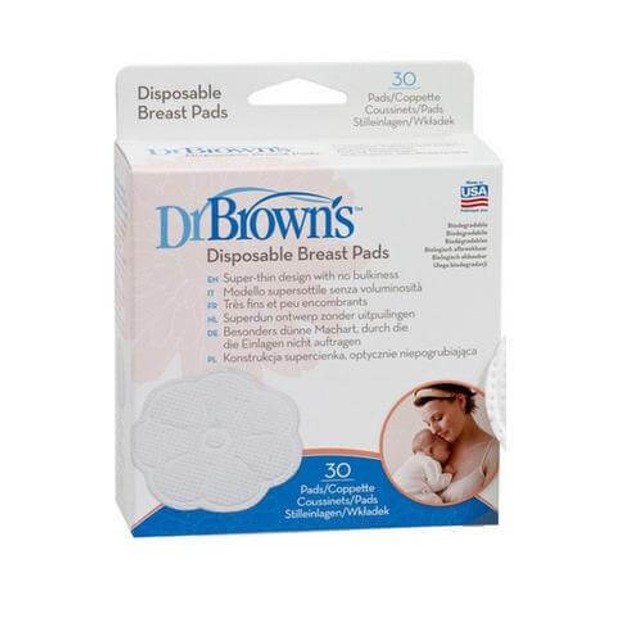 Dr. Brown\'s 4017-GB Επιθέματα Στήθους Μίας Χρήσης 30 τεμάχια Dr. Brown\'s 4017-GB Επιθέματα Στήθους Μίας Χρήσης 30 τεμάχια