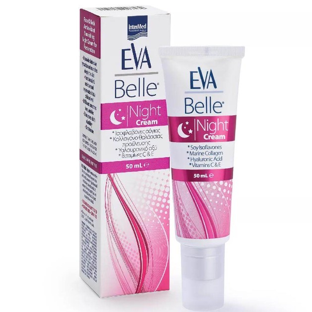 Eva Belle Night Cream Ενυδατική Κρέμα Νυκτός με Υαλουρονικό & Κολλαγόνο 50ml Eva Belle Night Cream Ενυδατική Κρέμα Νυκτός με Υαλουρονικό & Κολλαγόνο 50ml