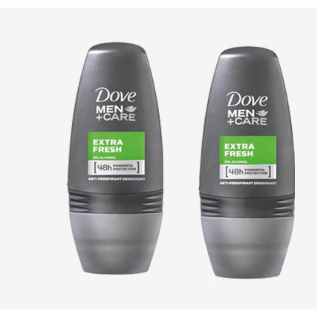 Dove Men Αποσμητικό Roll on Extra Fresh 2 x 50ml Πακέτο 1+1 Dove Men Αποσμητικό Roll on Extra Fresh 2 x 50ml Πακέτο 1+1