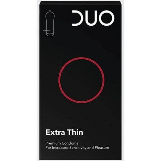 Duo Extra Thin Λεπτό Προφυλακτικό Για Μεγαλύτερη Αίσθηση Και Ευχαρίστηση 6τεμ Duo Extra Thin Λεπτό Προφυλακτικό Για Μεγαλύτερη Αίσθηση Και Ευχαρίστηση 6τεμ