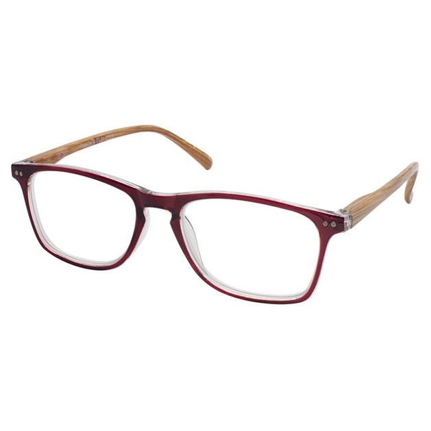 Eyelead Γυαλιά Διαβάσματος Unisex Μπορντό Κοκκάλινο με Ξύλινο Βραχίονα E213 Eyelead Γυαλιά Διαβάσματος Unisex Μπορντό Κοκκάλινο με Ξύλινο Βραχίονα E213