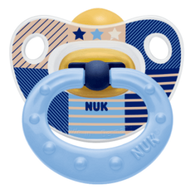 NUK Classic Happy Kids πιπίλα καουτσούκ με κρίκο, μεγέθη 1-3 NUK Classic Happy Kids πιπίλα καουτσούκ με κρίκο, μεγέθη 1-3