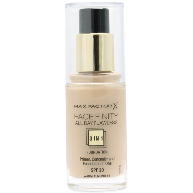 Max Factor Facefinity 45 Warm Almond 3 in 1 Foundation 30ml (make up) Max Factor Facefinity 45 Warm Almond 3 in 1 Foundation 30ml (make up)