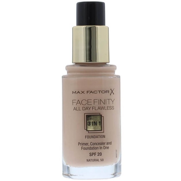Max Factor Facefinity 50 Natural 3 in 1 Foundation 30ml (make up) Max Factor Facefinity 50 Natural 3 in 1 Foundation 30ml (make up)