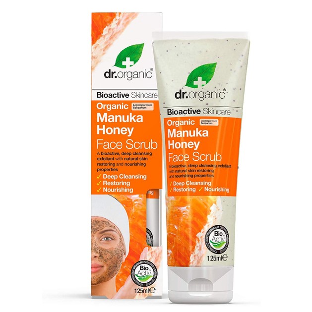 Dr Organic Manuka Honey Face Scrub 125ml Dr Organic Manuka Honey Face Scrub 125ml
