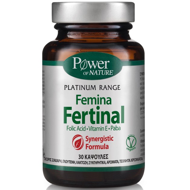 Power Health Classics Platinum Femina Fertinal με Ψευδάργυρο, Βιταμίνη Ε & Paba 30caps Power Health Classics Platinum Femina Fertinal με Ψευδάργυρο, Βιταμίνη Ε & Paba 30caps