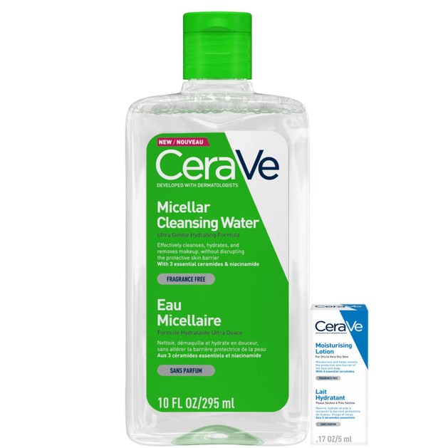CeraVe Micellar Cleansing Water Νερό Καθαρισμού & Ντεμακιγιάζ Προσώπου, Ματιών & Χειλιών 295ml & Δώρο Moisturising Lotion 5ml CeraVe Micellar Cleansing Water Νερό Καθαρισμού & Ντεμακιγιάζ Προσώπου, Ματιών & Χειλιών 295ml & Δώρο Moisturising Lotion 5ml