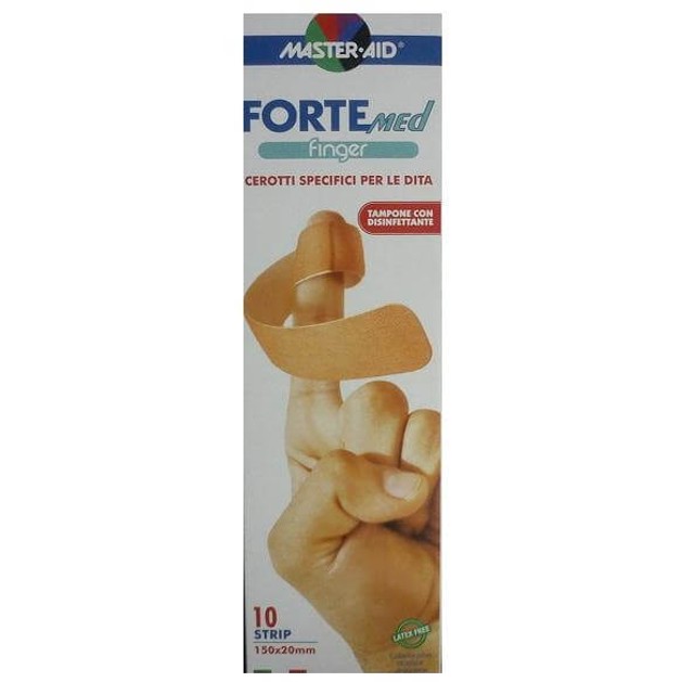 Master Aid Forte Med Finger Στενή Γάζα Αυτοκόλλητη Για Δάχτυλο 150x20mm 10strip Master Aid Forte Med Finger Στενή Γάζα Αυτοκόλλητη Για Δάχτυλο 150x20mm 10strip