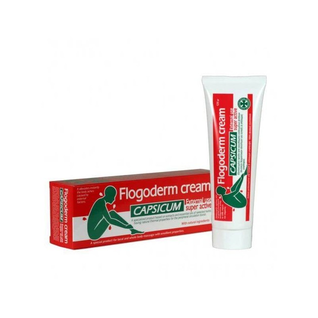 Flogoderm Capsicum Θερμαντική Κρέμα με Εξειδικευμένη Ισχυρή Σύνθεση 125ml Flogoderm Capsicum Θερμαντική Κρέμα με Εξειδικευμένη Ισχυρή Σύνθεση 125ml