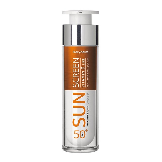 Frezyderm Sunscreen Fluid to Powder Vitamin D Like Spf50+ Αντηλιακή Κρέμα Προσώπου Υψηλής Προστασίας με Πουδρένιο Φινίρισμα 50ml Frezyderm Sunscreen Fluid to Powder Vitamin D Like Spf50+ Αντηλιακή Κρέμα Προσώπου Υψηλής Προστασίας με Πουδρένιο Φινίρισμα 50ml