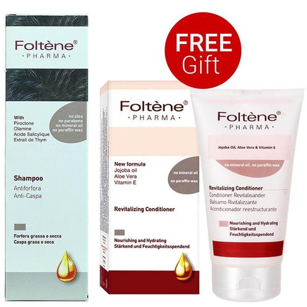 Foltene Anti-Dandruff Shampoo Κατά Της Λιπαρής-Ξηρής Πιτυρίδας 200ml & Δώρο Revitalizing Conditioner Μαλακτική Κρέμα Θρέψης 150m Foltene Anti-Dandruff Shampoo Κατά Της Λιπαρής-Ξηρής Πιτυρίδας 200ml & Δώρο Revitalizing Conditioner Μαλακτική Κρέμα Θρέψης 150m