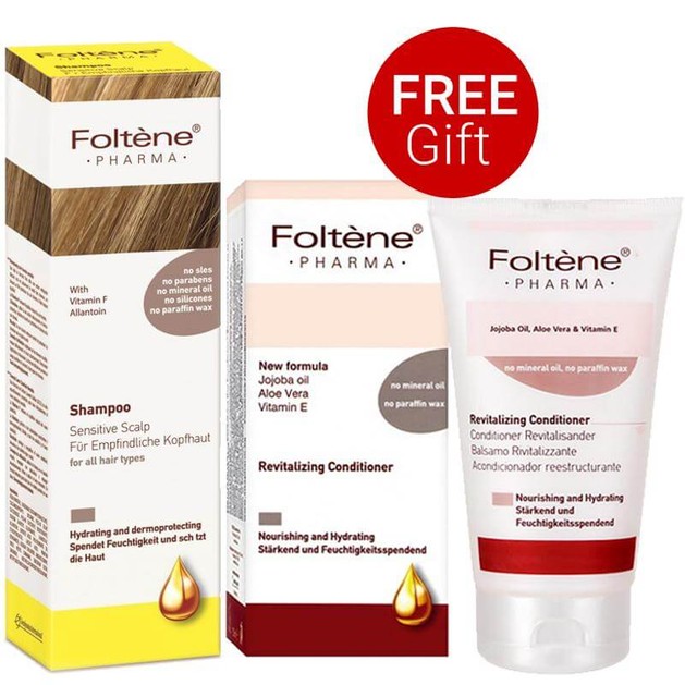 Foltene Sensitive Scalp Shampoo για Ευαίσθητο Τριχωτό 200ml & Δώρο Revitalizing Conditioner Μαλακτική Κρέμα Θρέψης 150ml Foltene Sensitive Scalp Shampoo για Ευαίσθητο Τριχωτό 200ml & Δώρο Revitalizing Conditioner Μαλακτική Κρέμα Θρέψης 150ml