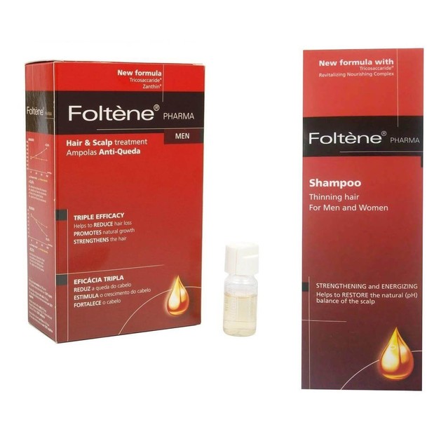Foltene Hair & Scalp Treatment Men Αμπούλες 12x38ml & Δώρο Thinning Hair Shampoo 200ml Foltene Hair & Scalp Treatment Men Αμπούλες 12x38ml & Δώρο Thinning Hair Shampoo 200ml