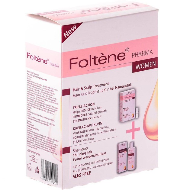 Foltene Hair & Scalp Treatment Woman Αμπούλες 12x38ml & Δώρο Thinning Hair Shampoo 200ml Foltene Hair & Scalp Treatment Woman Αμπούλες 12x38ml & Δώρο Thinning Hair Shampoo 200ml
