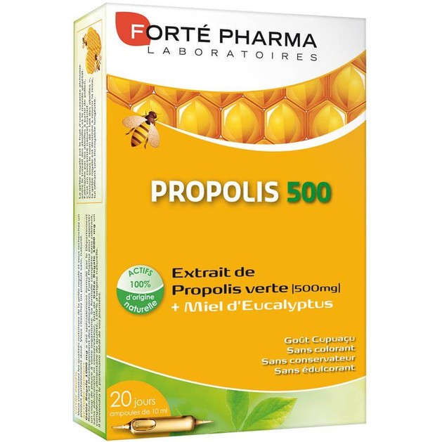 Forte Pharma Propolis 500, 20Αμπούλες x 10ml Forte Pharma Propolis 500, 20Αμπούλες x 10ml