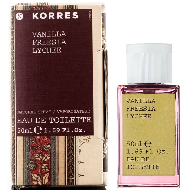 Korres Vanilla, Freesia & Lychee Eau de Toilette 50ml Korres Vanilla, Freesia & Lychee Eau de Toilette 50ml