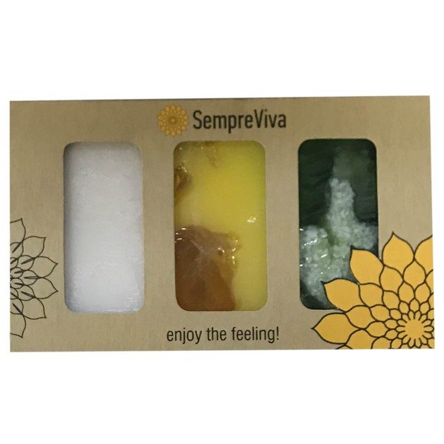 SempreViva Soap Kit Olive - Donkey Milk - Chamonile & Honey 3 Τεμάχια SempreViva Soap Kit Olive - Donkey Milk - Chamonile & Honey 3 Τεμάχια