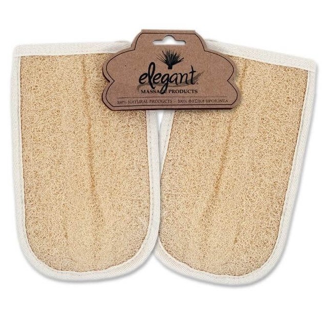 Elegant Σφουγγάρι Γάντι Με Loofah Διπλής Όψεως Elegant Σφουγγάρι Γάντι Με Loofah Διπλής Όψεως