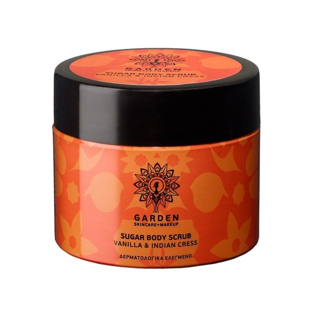 Garden Sugar Body Scrub Vanilla & Indian Cress Απολεπιστικό Σώματος με Κόκκους Φυσικών Κρυστάλλων Ζάχαρης 200ml Garden Sugar Body Scrub Vanilla & Indian Cress Απολεπιστικό Σώματος με Κόκκους Φυσικών Κρυστάλλων Ζάχαρης 200ml