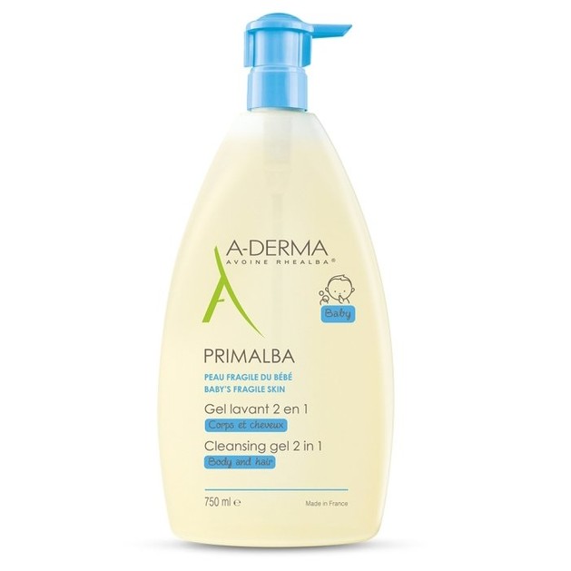 A-Derma Primalba Gel Lavant 2in1 Τζελ Καθαρισμού για το Δέρμα & τα Μαλλιά του Μωρού -15% 750ml A-Derma Primalba Gel Lavant 2in1 Τζελ Καθαρισμού για το Δέρμα & τα Μαλλιά του Μωρού -15% 750ml