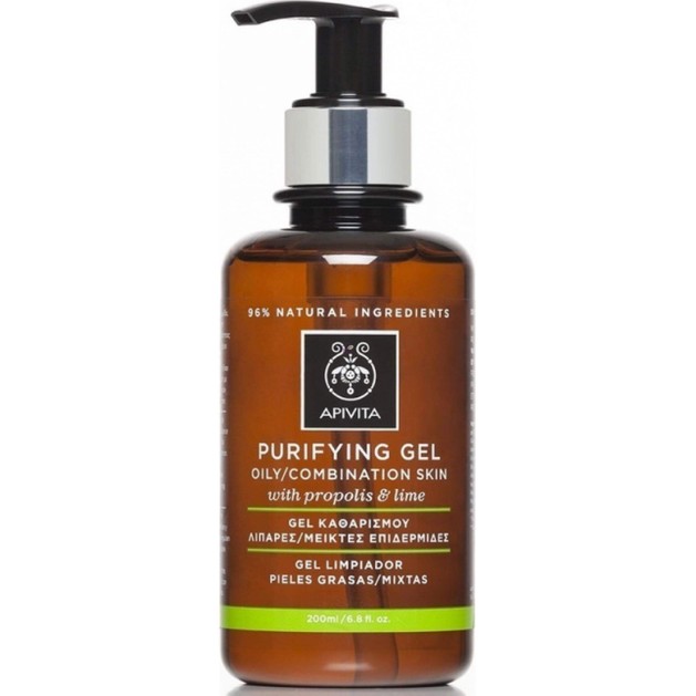 Apivita Purifying Gel With Propolis & Lime 200ml Apivita Purifying Gel With Propolis & Lime 200ml