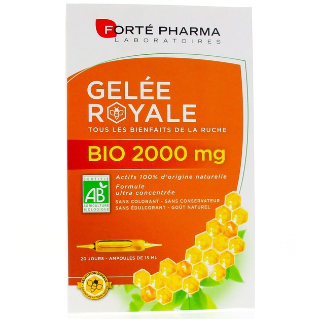 Forté Pharma Gelée Royale Bio Βιολογικός Βασιλικός Πολτός 2000mg 20 Αμπούλες Forté Pharma Gelée Royale Bio Βιολογικός Βασιλικός Πολτός 2000mg 20 Αμπούλες