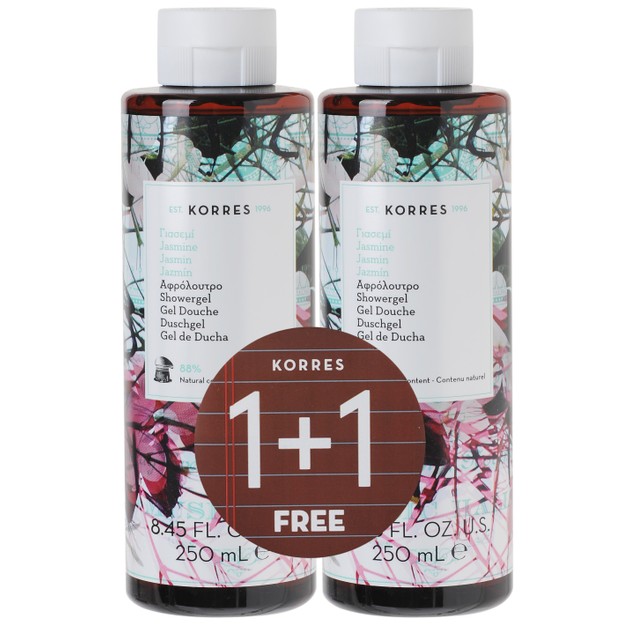 Korres Jasmine Showergel 1+1 Δώρο 2x250ml Korres Jasmine Showergel 1+1 Δώρο 2x250ml