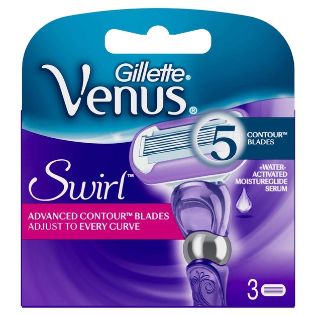 Gillette Venus Swirl Ανταλλακτικά για τη Γυναικεία Ξυριστική Μηχανή με Τεχνολογία Flexball, 3 τεμάχια Gillette Venus Swirl Ανταλλακτικά για τη Γυναικεία Ξυριστική Μηχανή με Τεχνολογία Flexball, 3 τεμάχια