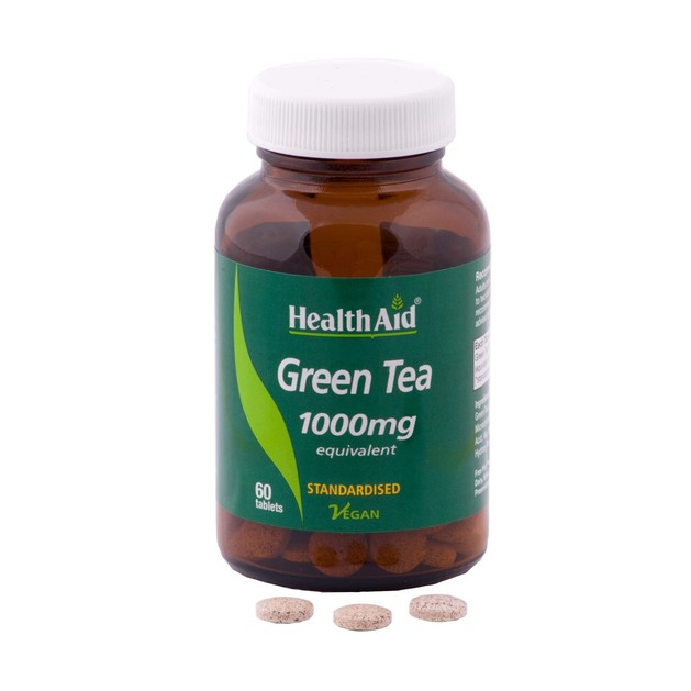 Health Aid Green Tea 1000mg 60Tabs Health Aid Green Tea 1000mg 60Tabs