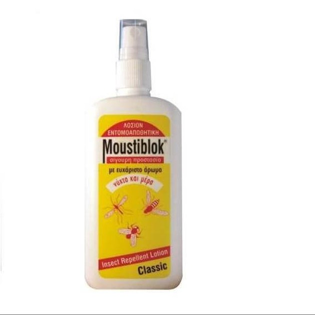 Moustiblok Λοσιόν Ισχυρή Εντομοαπωθητική Δράση Για Πολλές Ώρες Spray Φυσικό 100 ml Moustiblok Λοσιόν Ισχυρή Εντομοαπωθητική Δράση Για Πολλές Ώρες Spray Φυσικό 100 ml
