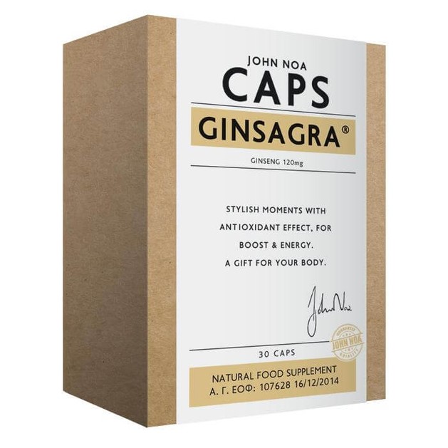 John Noa Caps Ginsagra Panax Ginseng 30 κάψουλες John Noa Caps Ginsagra Panax Ginseng 30 κάψουλες