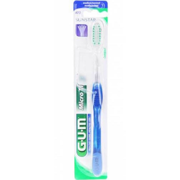 Gum MicroTip Compact Medium Οδοντόβουρτσα με Θήκη Προστασίας (473) Gum MicroTip Compact Medium Οδοντόβουρτσα με Θήκη Προστασίας (473)