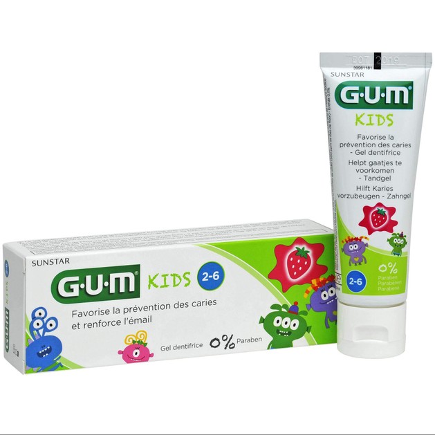 Gum Kids Παιδική Οδοντόκρεμα 2-6 ετών με Γεύση Φράουλα 500ppm 50ml Gum Kids Παιδική Οδοντόκρεμα 2-6 ετών με Γεύση Φράουλα 500ppm 50ml