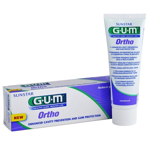 Gum Ortho Toothpaste 3080 Οδοντόκρεμα για τη Προστασία των Ούλων και τη Πρόληψη της Τερηδόνας 75ml Gum Ortho Toothpaste 3080 Οδοντόκρεμα για τη Προστασία των Ούλων και τη Πρόληψη της Τερηδόνας 75ml