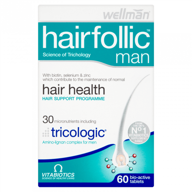 Vitabiotics Wellman Hairfolic Man Tricologic 60tabs Vitabiotics Wellman Hairfolic Man Tricologic 60tabs