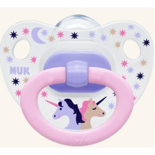 Nuk Classic Happy Days Πιπίλα Σιλικόνης με Κρίκο 1τμχ Nuk Classic Happy Days Πιπίλα Σιλικόνης με Κρίκο 1τμχ
