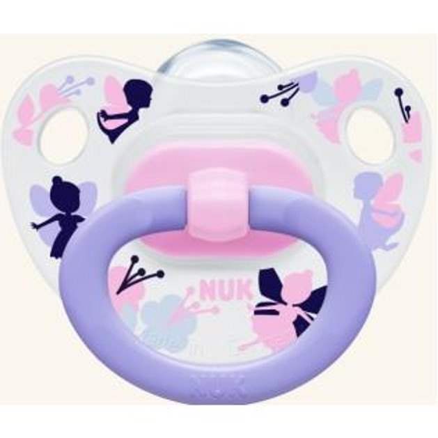 Nuk Classic Happy Days Πιπίλα Σιλικόνης με Κρίκο 1τμχ Nuk Classic Happy Days Πιπίλα Σιλικόνης με Κρίκο 1τμχ