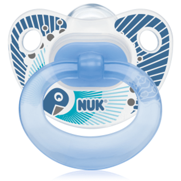 NUK Classic Happy Days πιπίλα σιλικόνης με κρίκο, μεγέθη 1-3 NUK Classic Happy Days πιπίλα σιλικόνης με κρίκο, μεγέθη 1-3