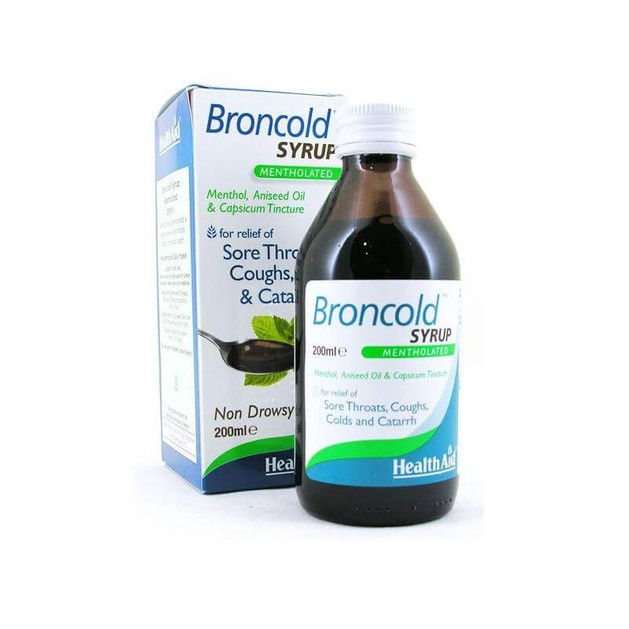 Health Aid Broncold Syrup Μέντα Γλυκάνισο & Κόκκινη Πιπεριά Για Το Βήχα Τον Πονόλαιμο & Την Καταρροή 200ml Health Aid Broncold Syrup Μέντα Γλυκάνισο & Κόκκινη Πιπεριά Για Το Βήχα Τον Πονόλαιμο & Την Καταρροή 200ml