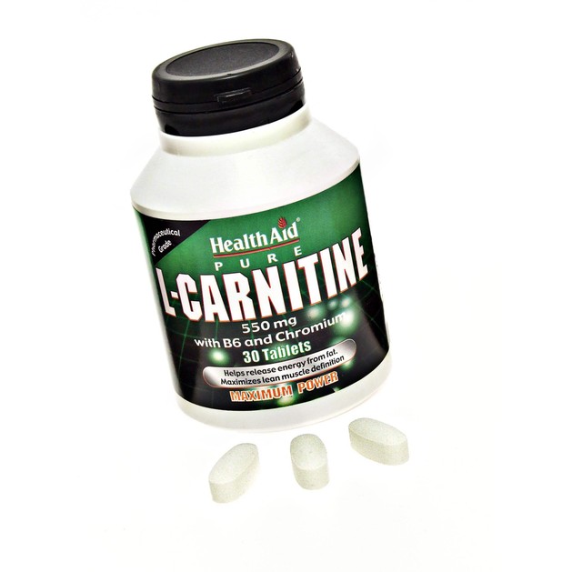 Health Aid L-Carnitine 550mg with Vitamin B6 & Chromium 30tabs Health Aid L-Carnitine 550mg with Vitamin B6 & Chromium 30tabs