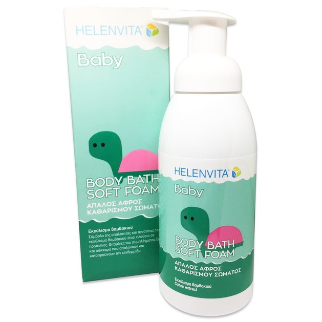 Helenvita Baby Body Bath Soft Foam Βρεφικός Ήπιος Αφρός Καθαρισμού Σώματος 400ml Helenvita Baby Body Bath Soft Foam Βρεφικός Ήπιος Αφρός Καθαρισμού Σώματος 400ml