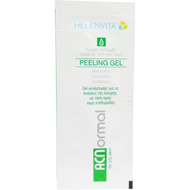 Δείγμα Helenvita ACNormal Peeling Gel Απολέπισης με AHA για την Απομάκρυνση Νεκρών Κυττάρων της Επιδερμίδας 5ml Δείγμα Helenvita ACNormal Peeling Gel Απολέπισης με AHA για την Απομάκρυνση Νεκρών Κυττάρων της Επιδερμίδας 5ml