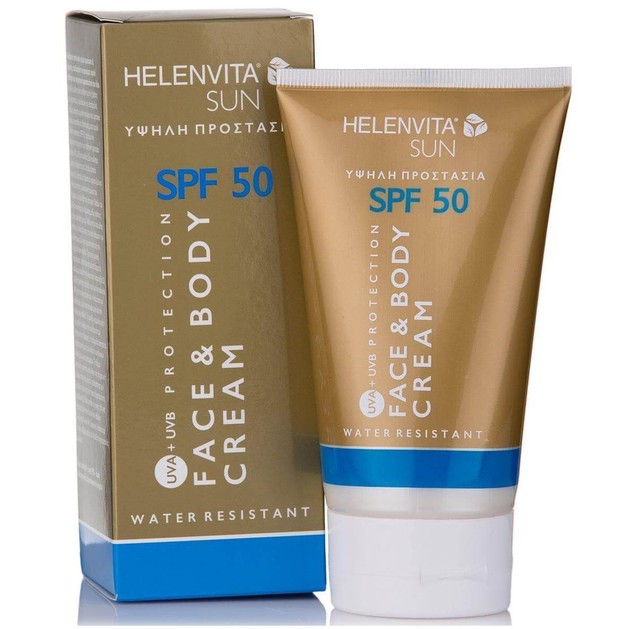 Helenvita Sun Face & Body Cream Spf50 Αδιάβροχη Αντηλιακή Κρέμα Προσώπου-Σώματος Υψηλής Παθητικής & Ενεργητικής Προστασίας 150ml Helenvita Sun Face & Body Cream Spf50 Αδιάβροχη Αντηλιακή Κρέμα Προσώπου-Σώματος Υψηλής Παθητικής & Ενεργητικής Προστασίας 150ml