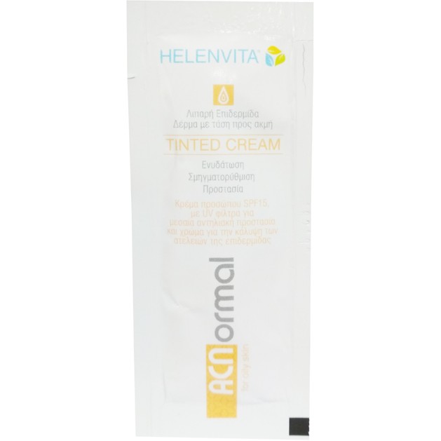 Δείγμα Helenvita Acnormal Tinted Cream Spf15 Κρέμα Προσώπου με Χρώμα για Ενυδάτωση, Σμηγματορρύθμιση της Λιπαρής Επιδερμίδας 5ml Δείγμα Helenvita Acnormal Tinted Cream Spf15 Κρέμα Προσώπου με Χρώμα για Ενυδάτωση, Σμηγματορρύθμιση της Λιπαρής Επιδερμίδας 5ml