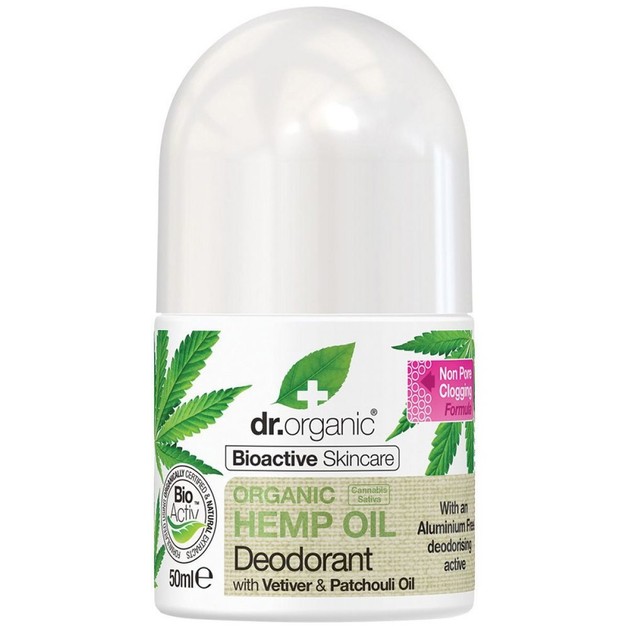 Dr. Organic Hemp Oil Deodorant Φυσικό Αποσμητικό Roll-on με Έλαιο Βετιβέριας & Πατσουλί 50ml Dr. Organic Hemp Oil Deodorant Φυσικό Αποσμητικό Roll-on με Έλαιο Βετιβέριας & Πατσουλί 50ml