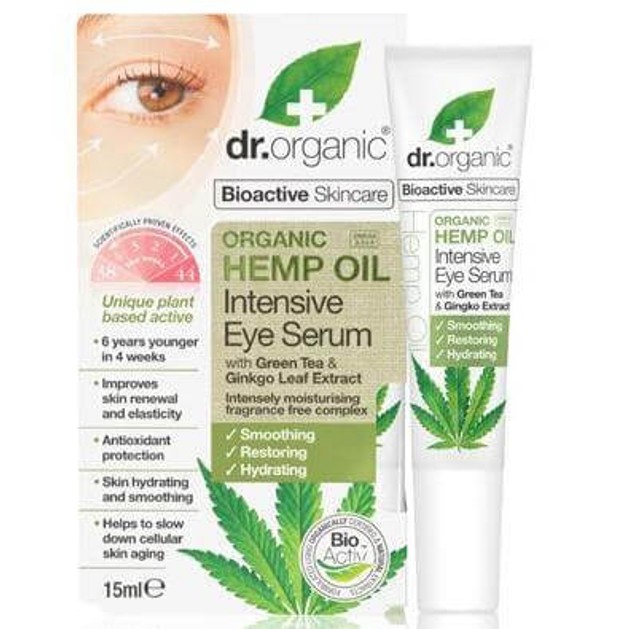 Dr. Organic Hemp Oil Intensive Eye Serum Αντιγηραντικό Serum Ματιών που Μειώνει τις Λεπτές Γραμμές & Ρυτίδες 15ml Dr. Organic Hemp Oil Intensive Eye Serum Αντιγηραντικό Serum Ματιών που Μειώνει τις Λεπτές Γραμμές & Ρυτίδες 15ml