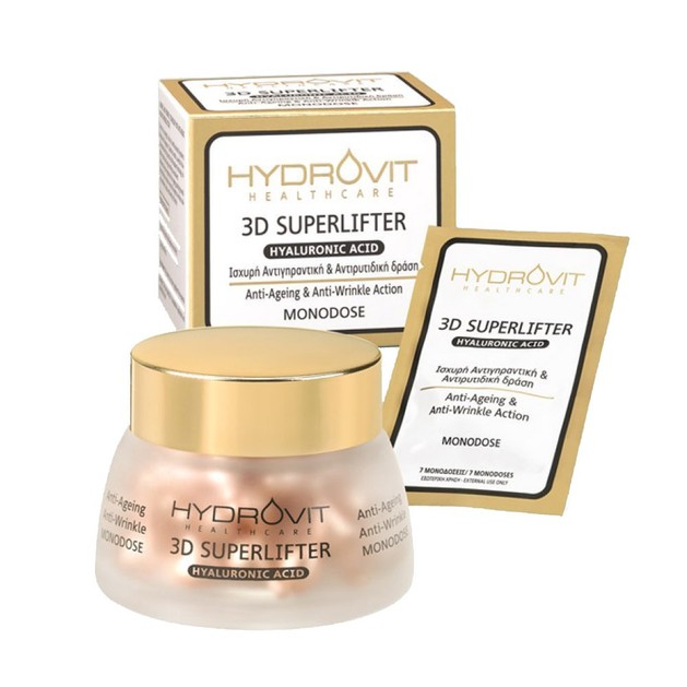 Hydrovit Hyaluronic Acid 3D Superlifter Ισχυρή Αντιγηραντική & Αντιρυτιδική Δράση Υψηλής Τεχνολογίας 60monodoses Hydrovit Hyaluronic Acid 3D Superlifter Ισχυρή Αντιγηραντική & Αντιρυτιδική Δράση Υψηλής Τεχνολογίας 60monodoses