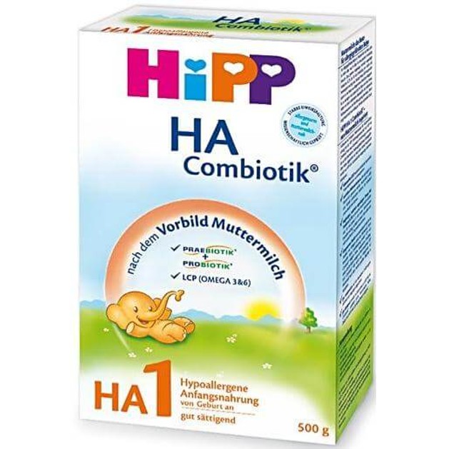 Hipp HA Combiotic Υποαλεργικό Γάλα για Βρέφη από τη Γέννηση 500gr Hipp HA Combiotic Υποαλεργικό Γάλα για Βρέφη από τη Γέννηση 500gr